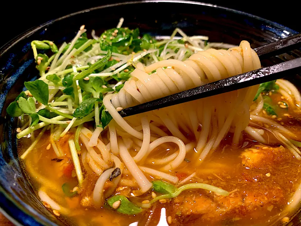 鯖トマト出汁カレー温めん|半田手延べそうめんの店 阿波や壱兆さん