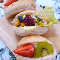 🔷🥪今日のランチ🥯🥖🍓🥝🌽20210323🔷