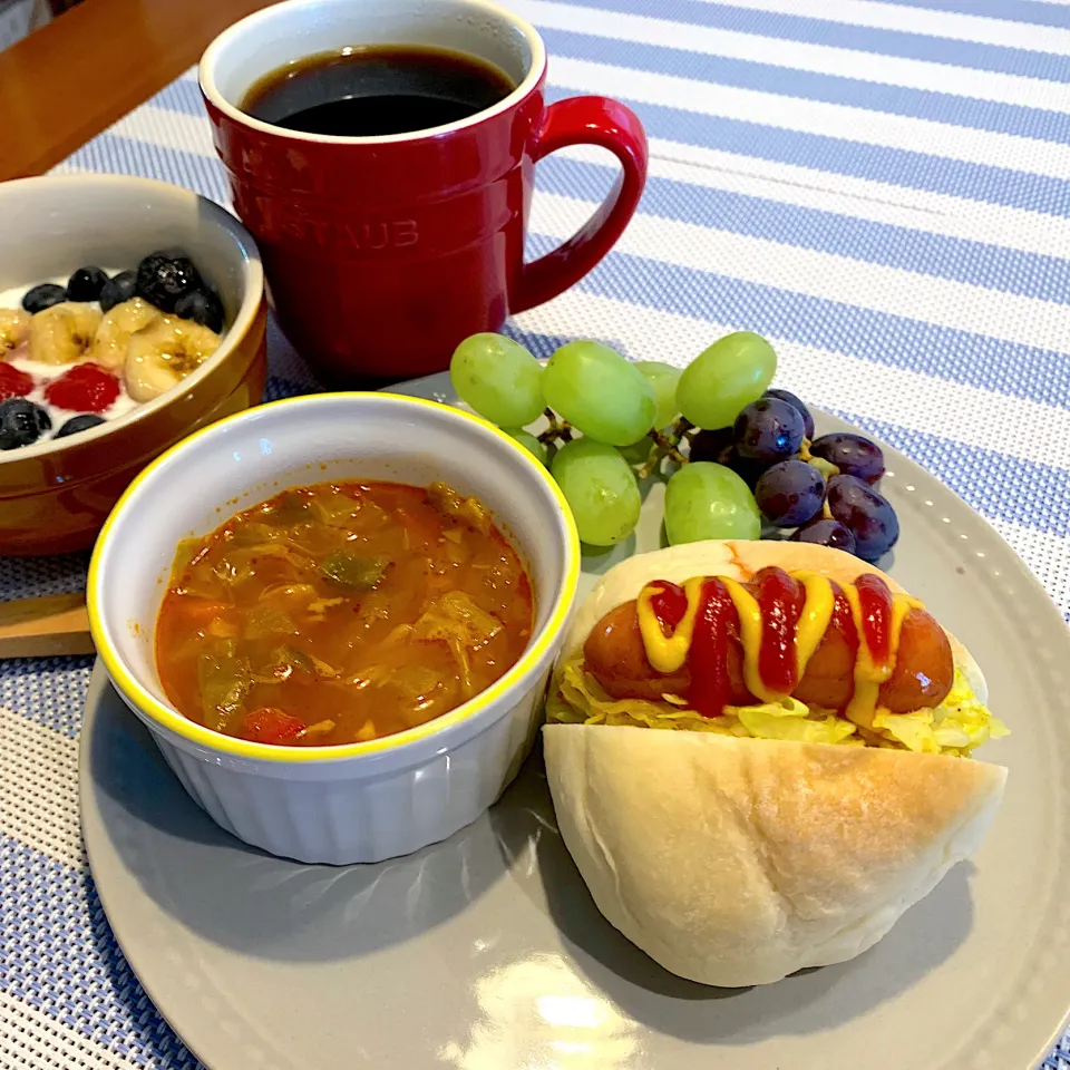 ホットドッグ🌭モーニング|あっちゃんさん