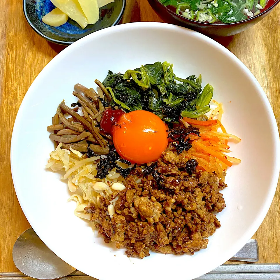 鶏そぼろのビビンパ丼|Hiromi Isonagaさん