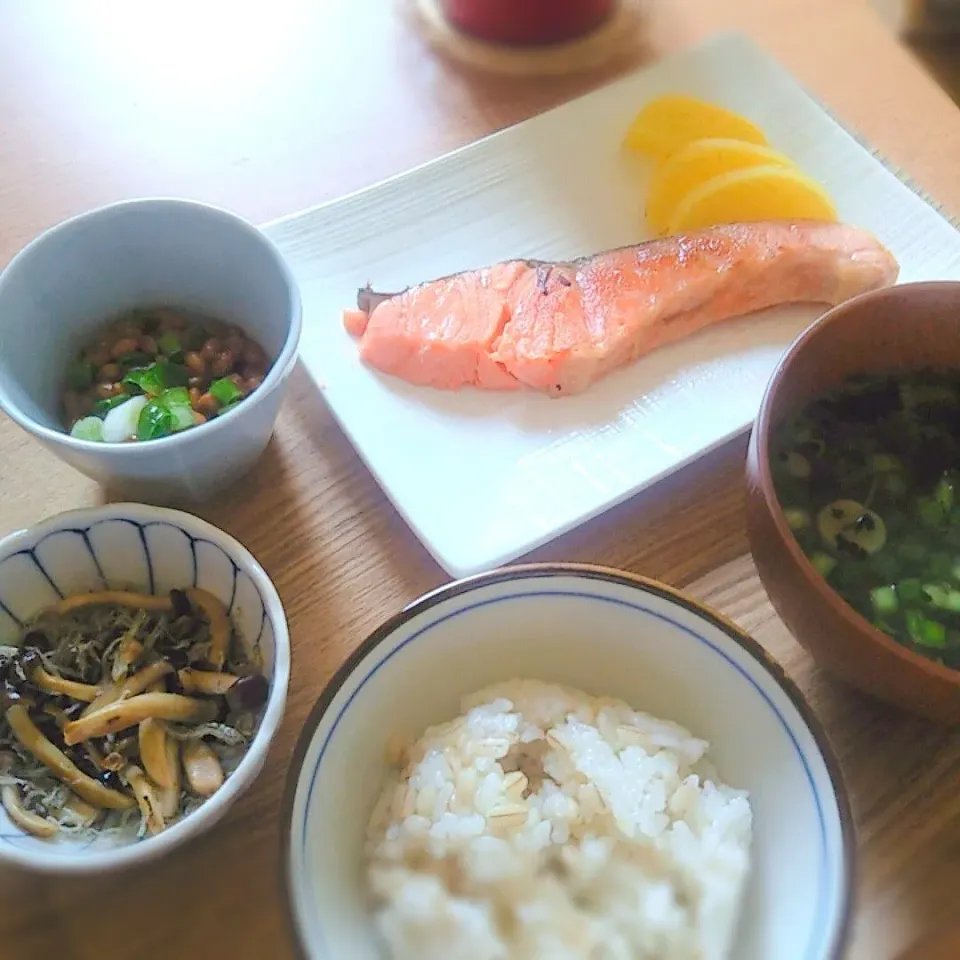 朝ごはん☀️鮭定食|Rie*さん