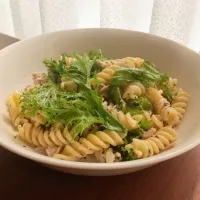 わさび菜とツナとゆかりのパスタサラダ|marimorinさん