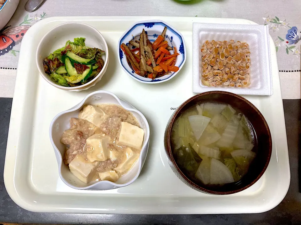 Snapdishの料理写真:豆乳麻婆豆腐のご飯|みよさん