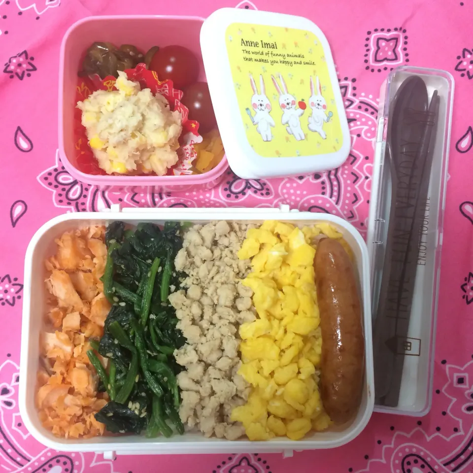 4色？5色？丼弁当🌈|waiwaiさん