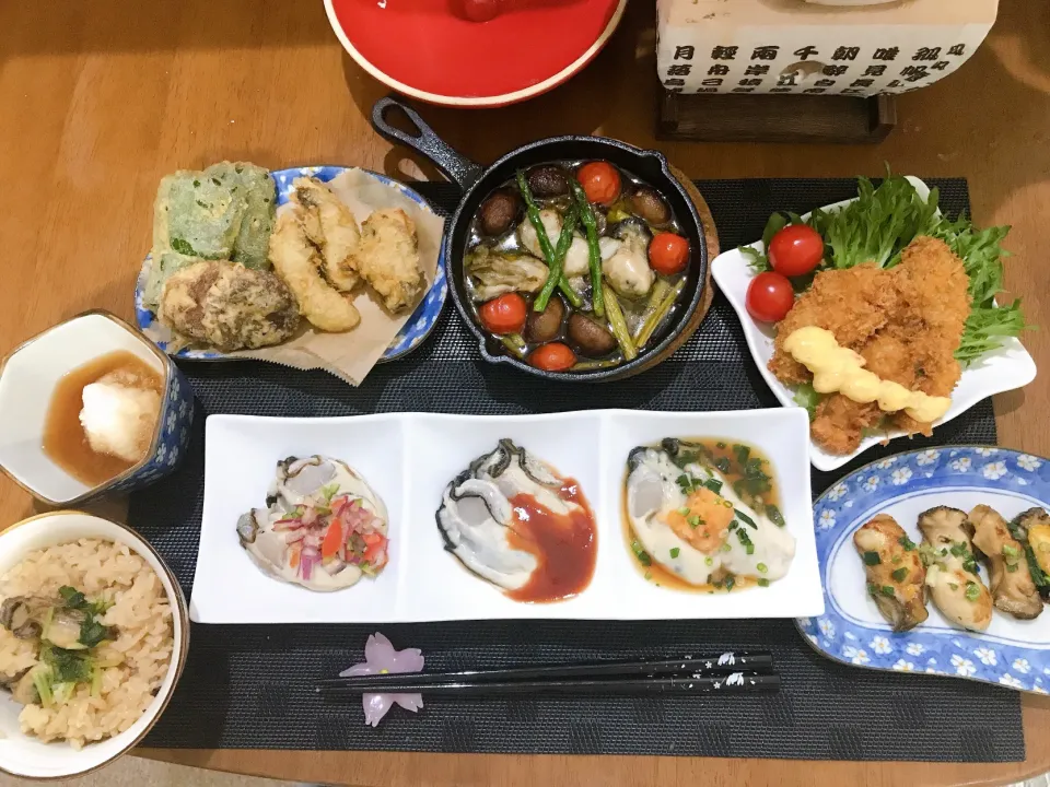 牡蠣ざんまい定食|ゆうかさんさん