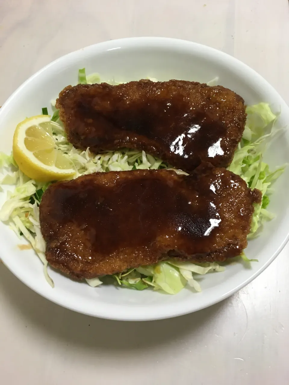 Snapdishの料理写真:ソースカツ丼|ももさん