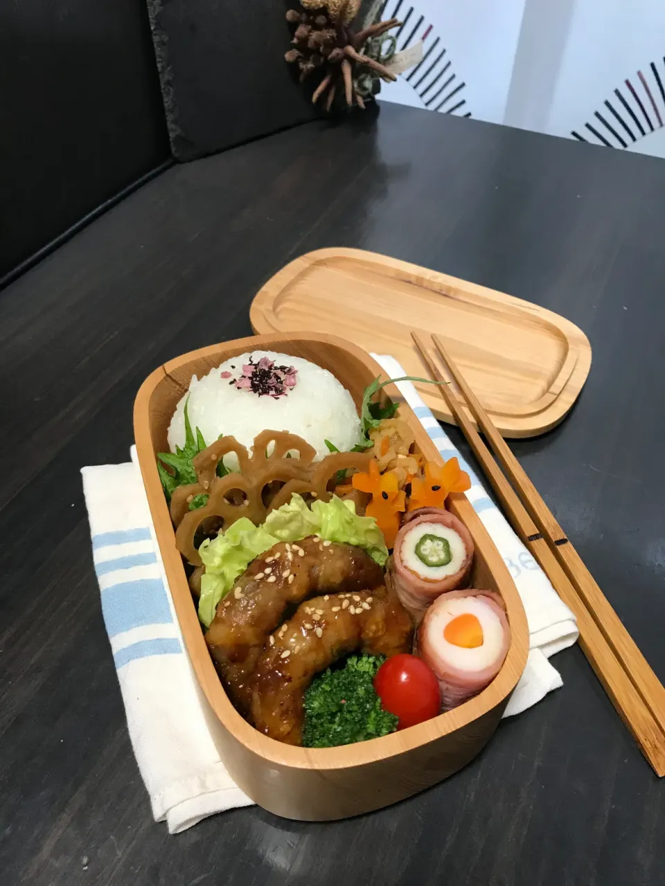 玉ねぎの肉巻き弁当|sasori595さん