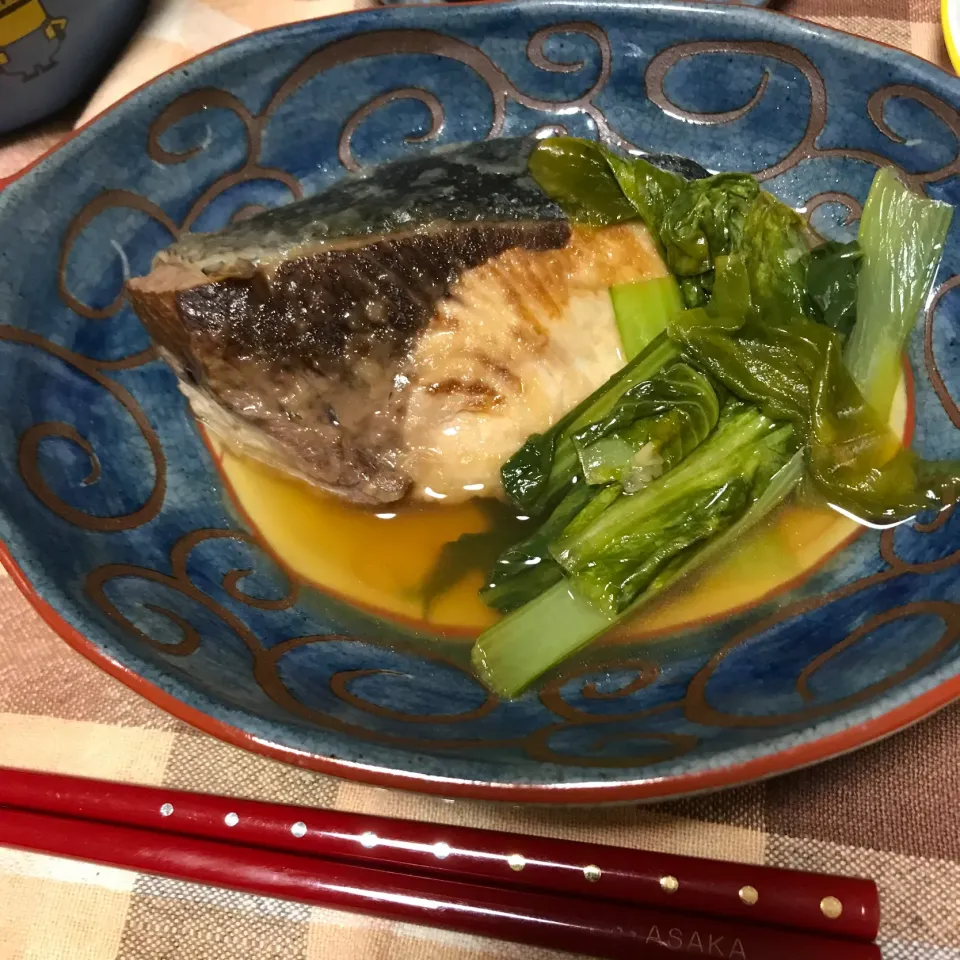 ぶりと小松菜の煮物|あさかさん