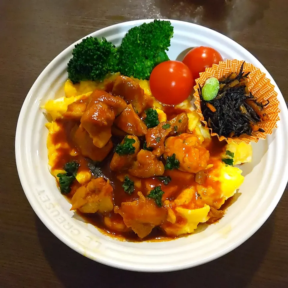 みゆきさんの料理 オムライス丼でお弁当🍱|Rieさん