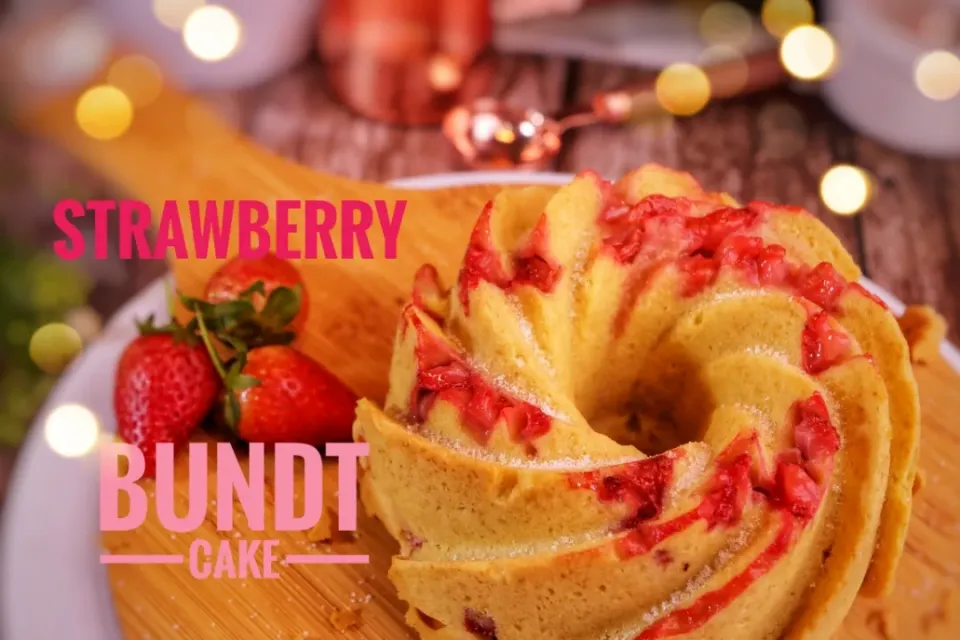 Strawberry BUNDT cake|Tushinさん