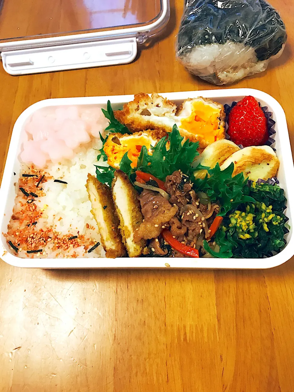 Snapdishの料理写真:♡パートナーのお弁当♡3月27日（土）|♡Fille√chie♡さん