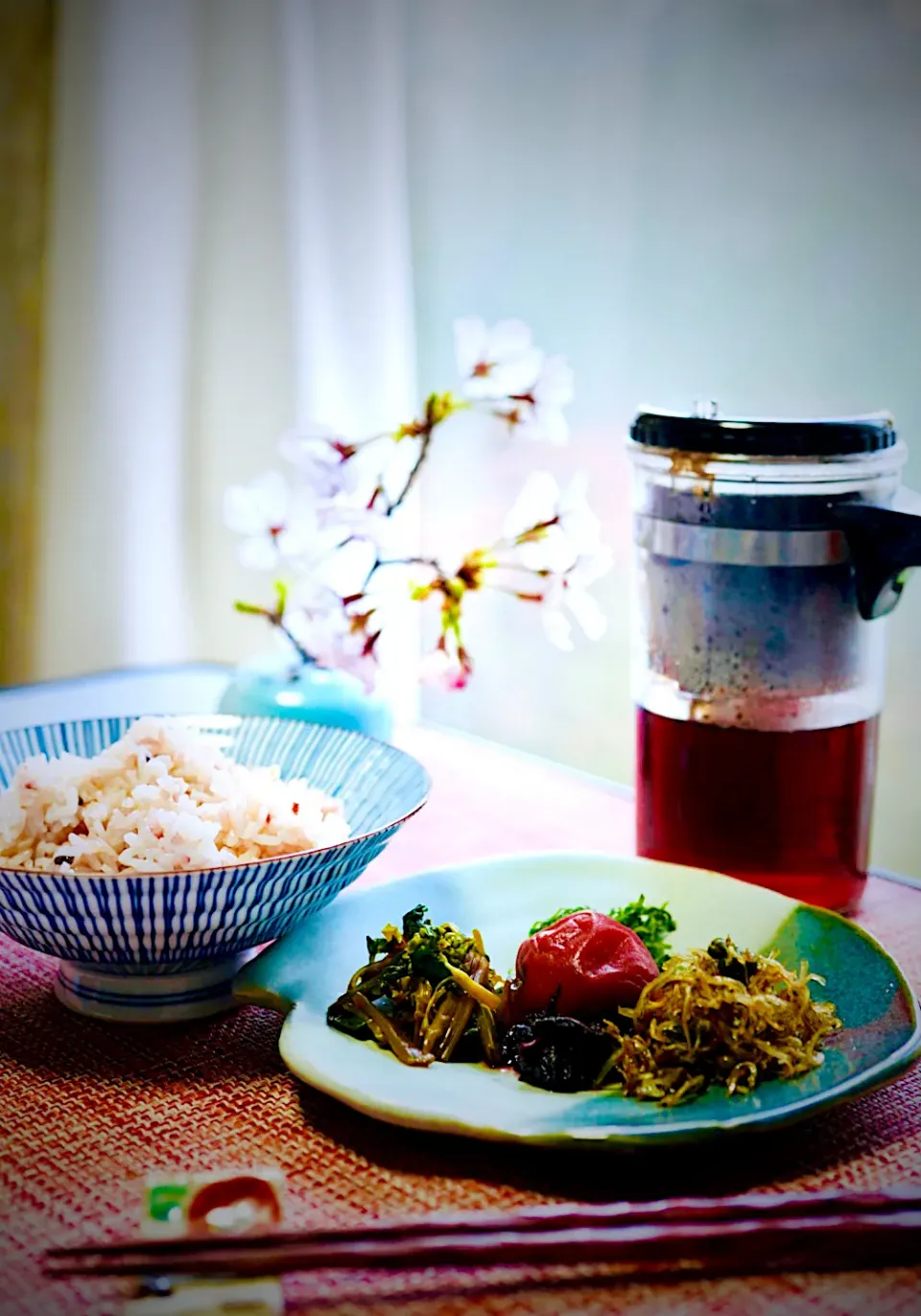 休日の朝ごはん✨✨✨手作りおかずのお茶漬けセット❣️|イチロッタさん