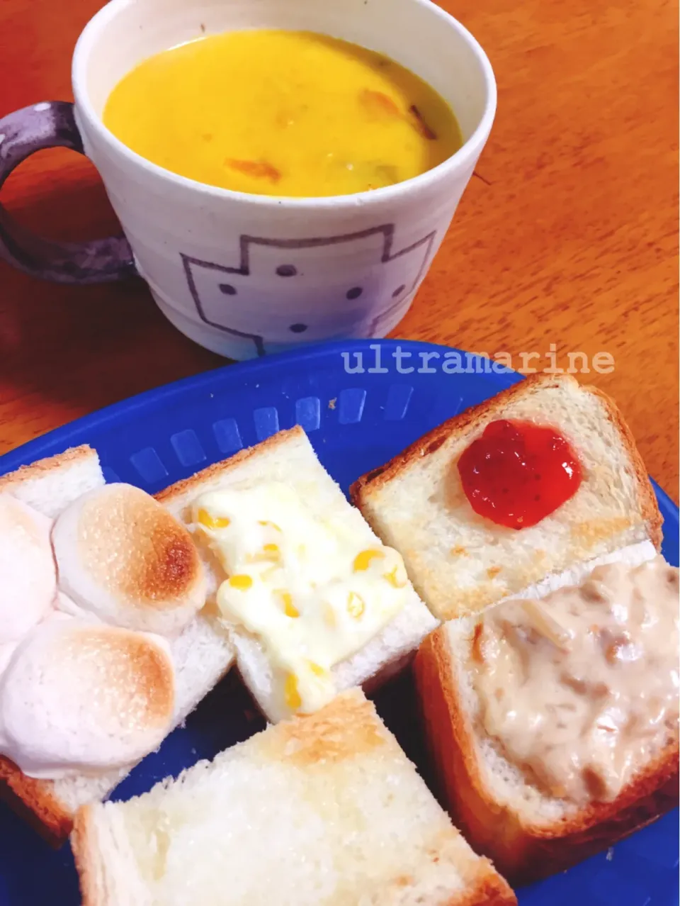 Snapdishの料理写真:＊ライトブルー桜2021🌸卒園式。＊|ultramarineさん