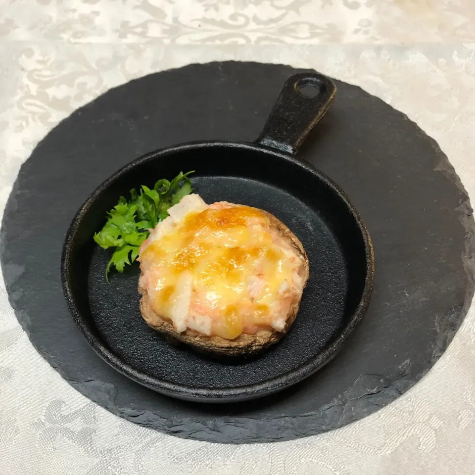 どんこ椎茸明太長芋チーズ焼き🧀|henryさん