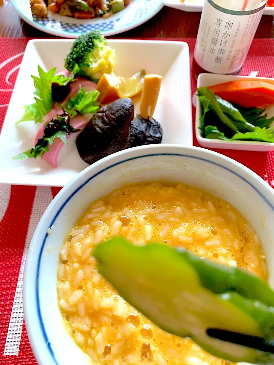 卵かけご飯ときゅうりの糠漬け|シュトママさん