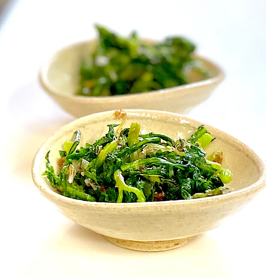 春菊のおかか和え|かっちゃん杉さん