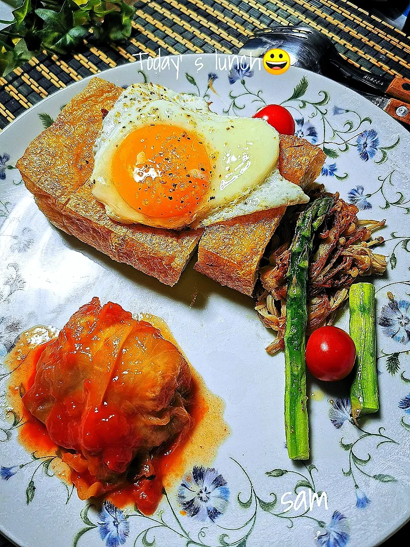 Snapdishの料理写真:ヘルシーランチ😀☕🥗👍|ペンギンさん