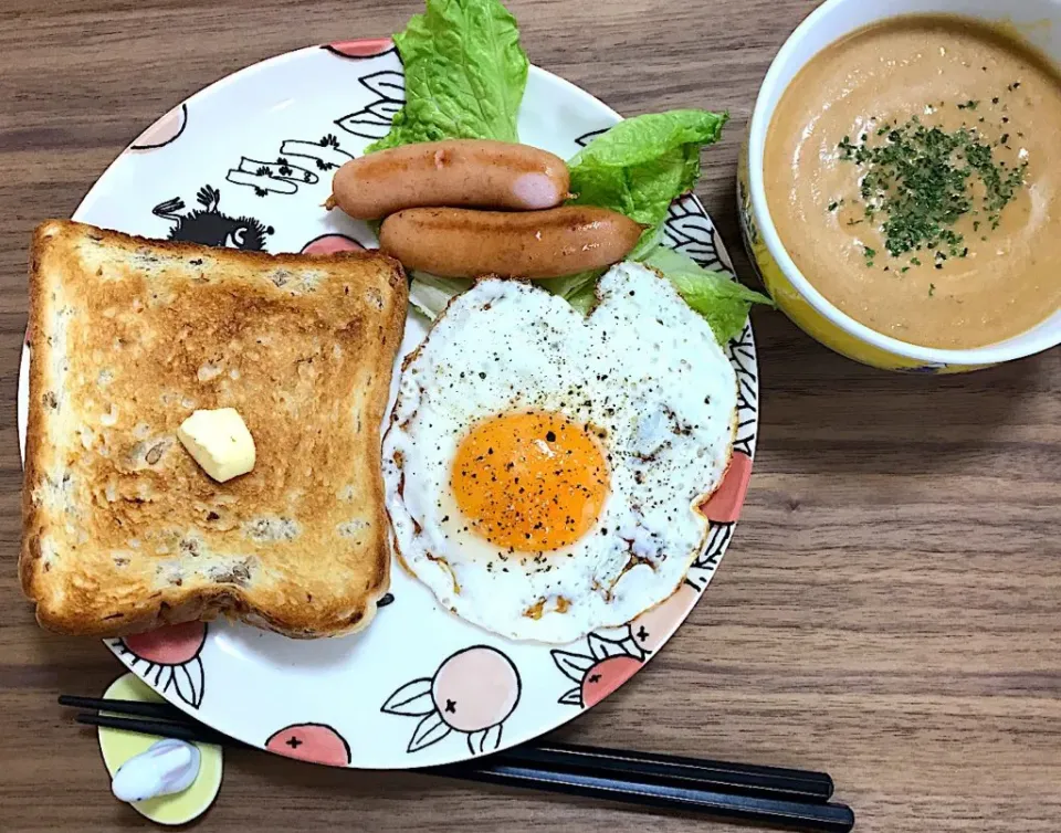 朝ごはんの主役は野菜のポタージュ豆乳仕立て|morimi32さん