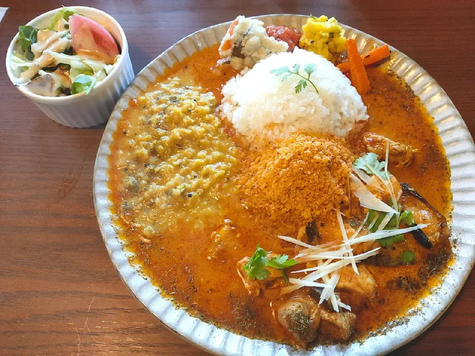 インド風チキンカレー スリランカプレート|カリー仙人さん