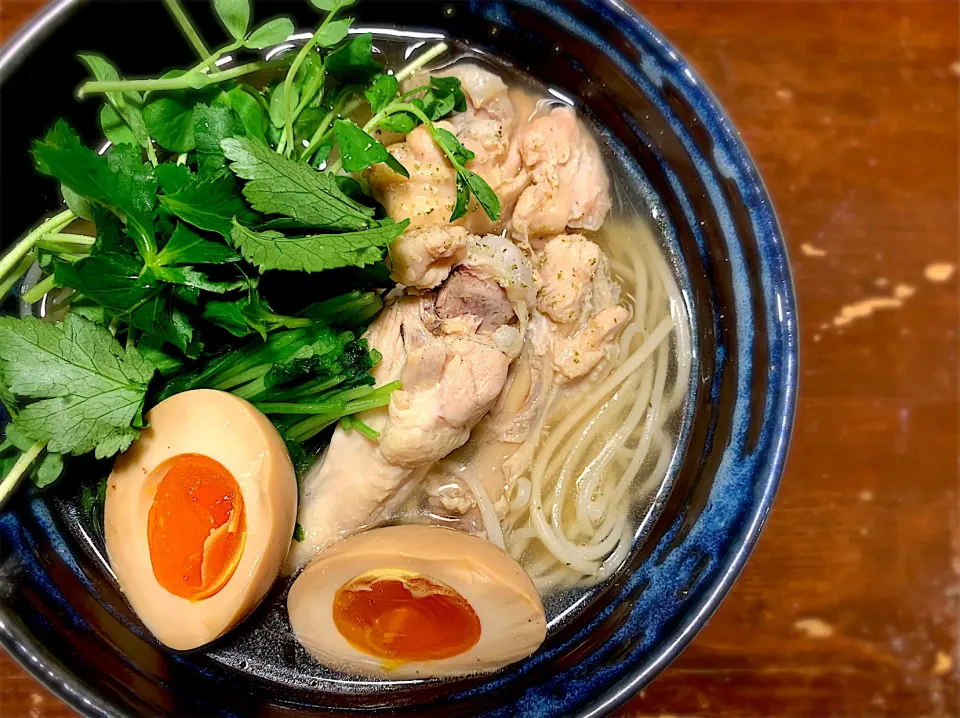 コラーゲンたっぷり鶏づくし温めん|半田手延べそうめんの店 阿波や壱兆さん