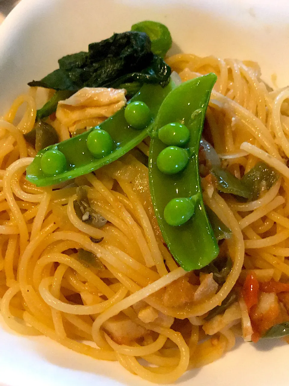 今週のいろいろ残りものでパスタ😋|ノムリエさん