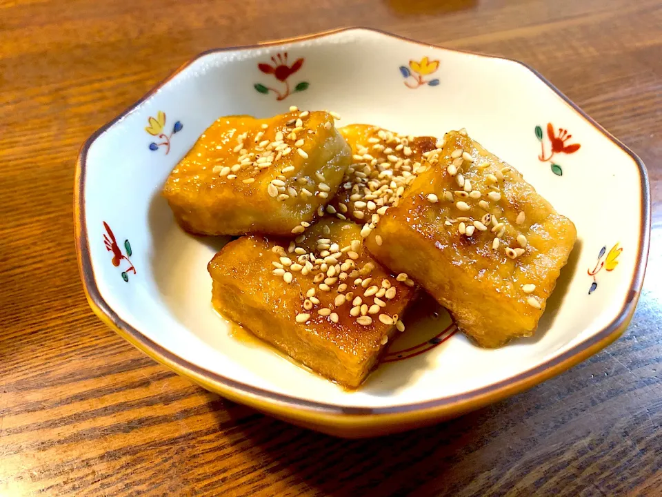 もっちもち高野豆腐の照り焼き|ちろるろさん