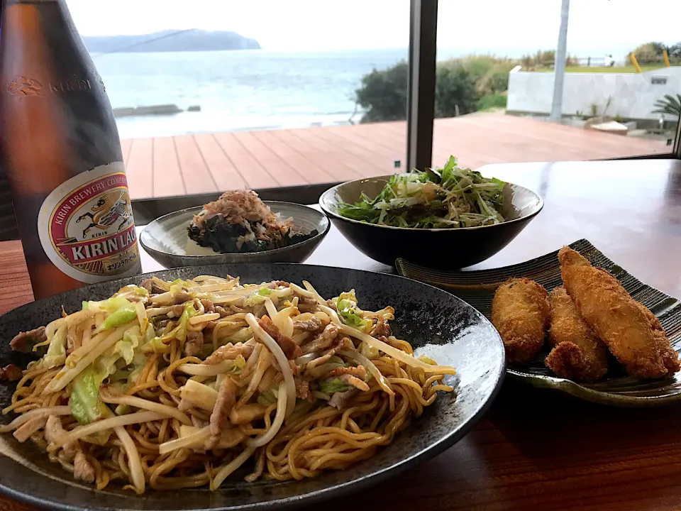 2021.3.28 焼きそばランチ🍻🍻🍻|ゆみずさん