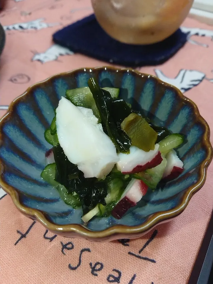 タコとワカメの酢の物|食事メモメモさん