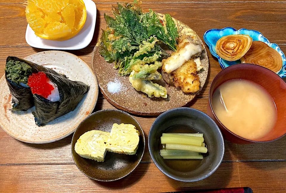 Snapdishの料理写真:朝ごはんみたいな夕ご飯|n_nさん