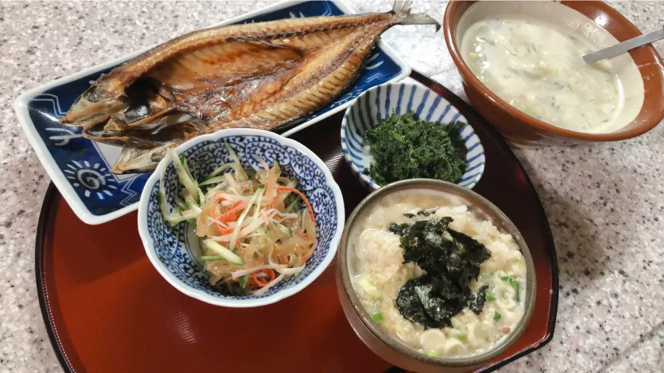 3/28 夕食　とろろ汁|kittykittyさん