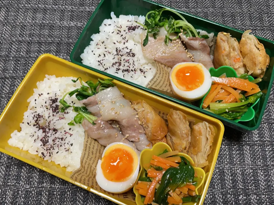 豆苗の豚肉巻き弁当|mettiさん