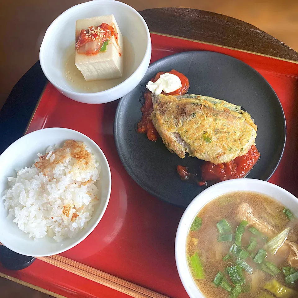 しっかり朝ごはん　ブリのピカタ定食|Kさん