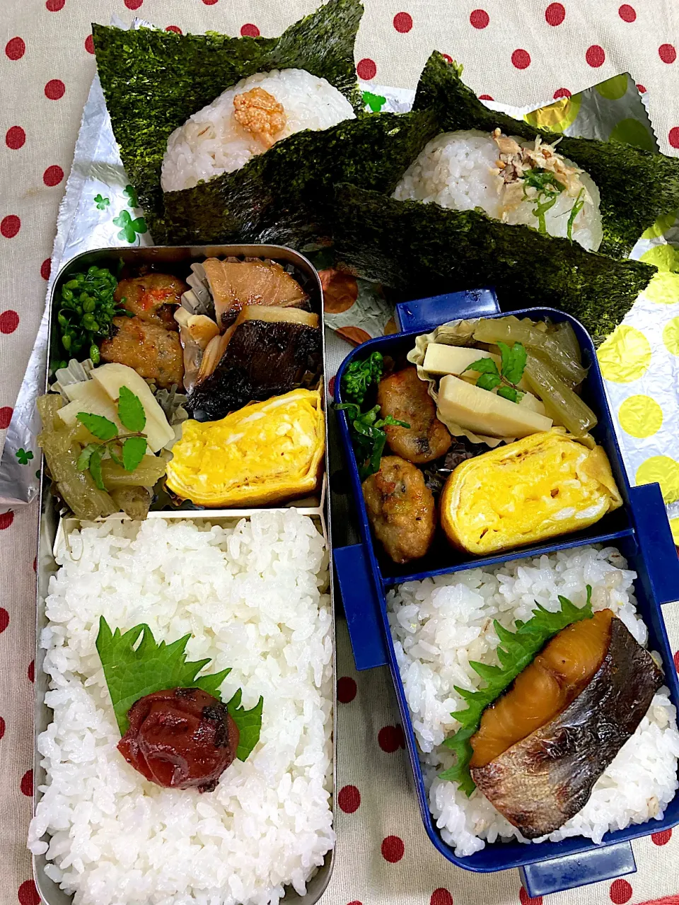 Snapdishの料理写真:3月29日　週の始まり弁当🍱🍙|sakuramochiさん