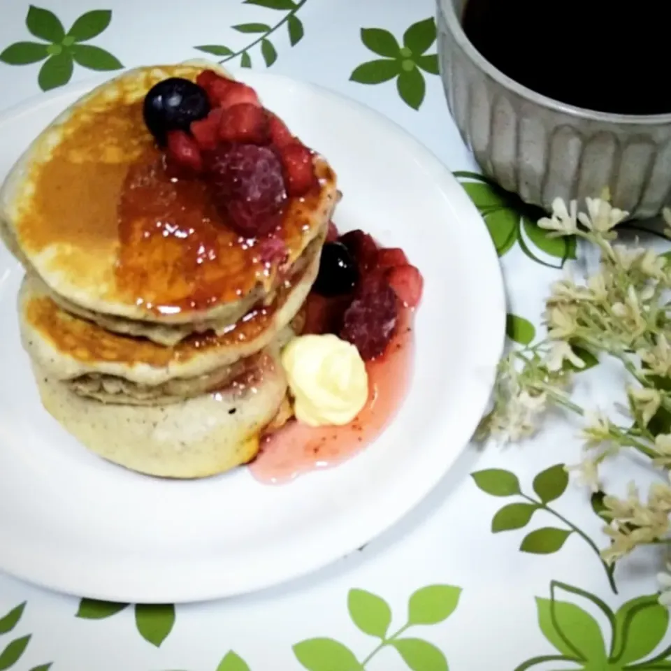 朝ごパンケーキ 😋|fumi ◡̈⋆さん