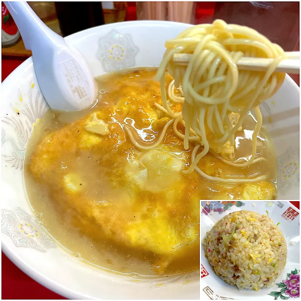 天津麺と半チャーハン@健楽(月島)|塩豚骨さん