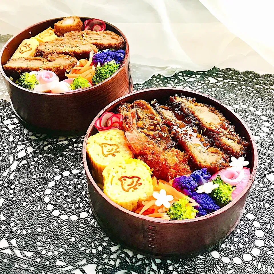 ソースカツ丼のっけ弁当|Tomokoさん