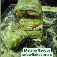 matcha snowflakes crisp|meixuankitchenさん