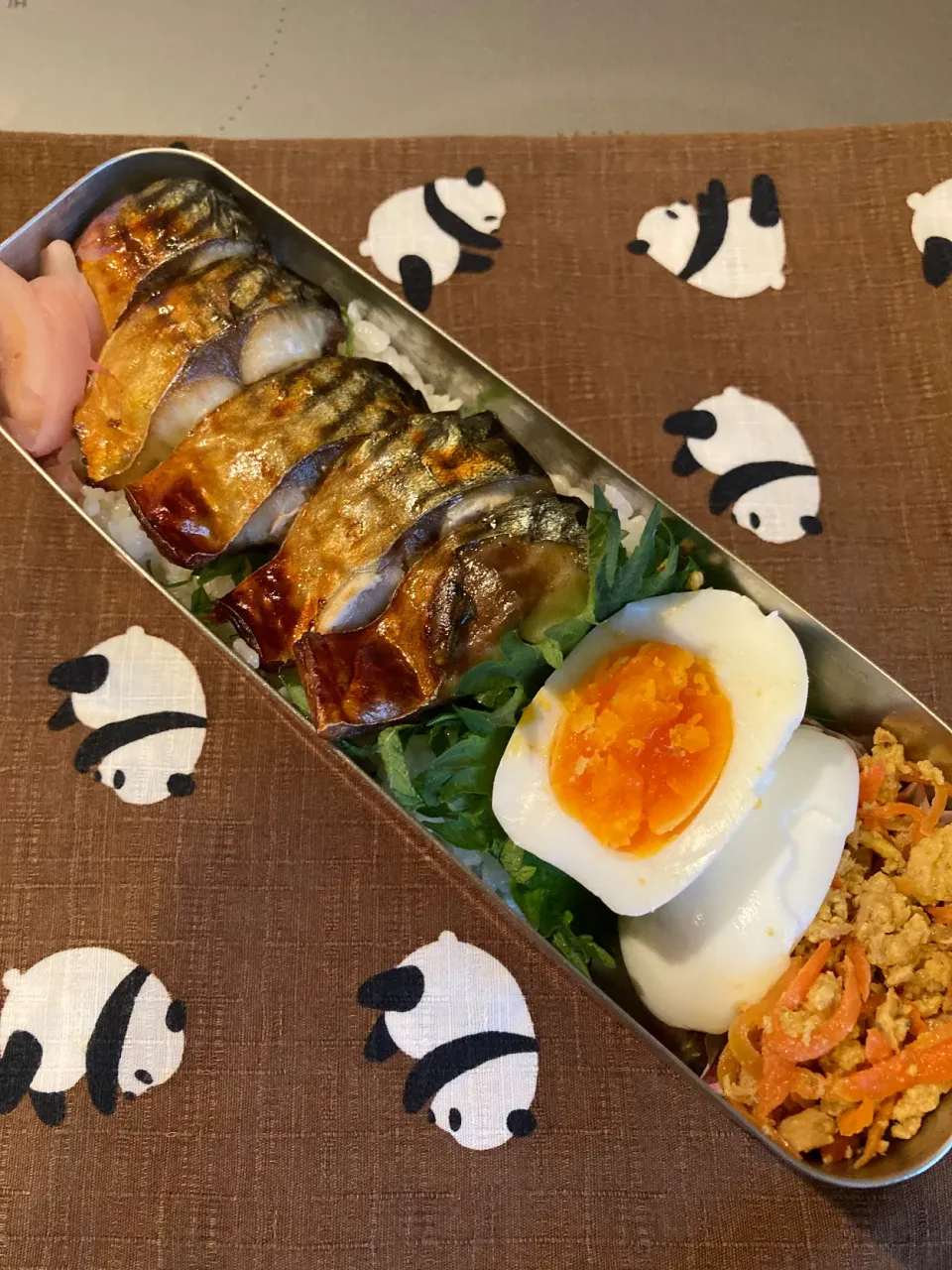 Snapdishの料理写真:焼き鯖寿司弁当|なつこいっきママさん