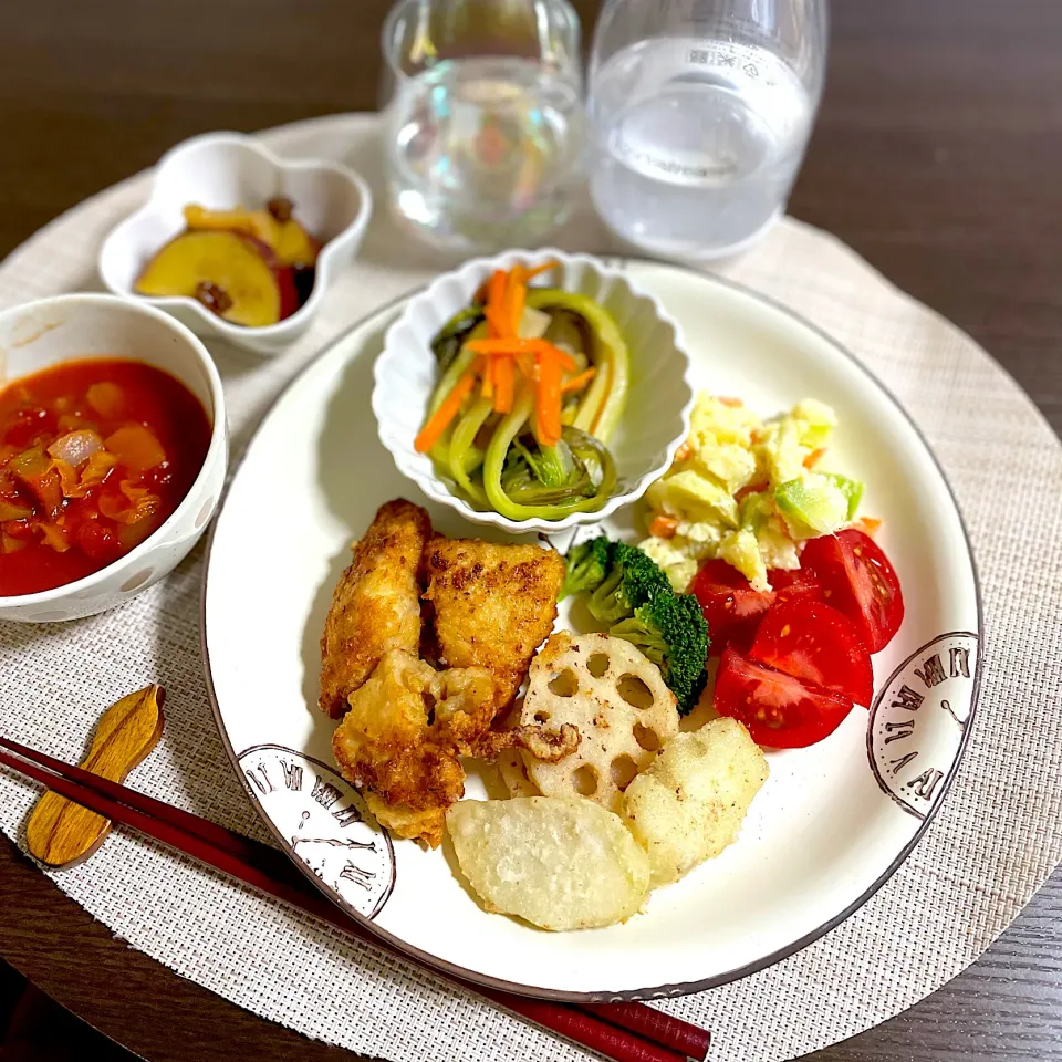 3/30晩ご飯：鶏胸肉の醤油麹唐揚げ|ななみんさん