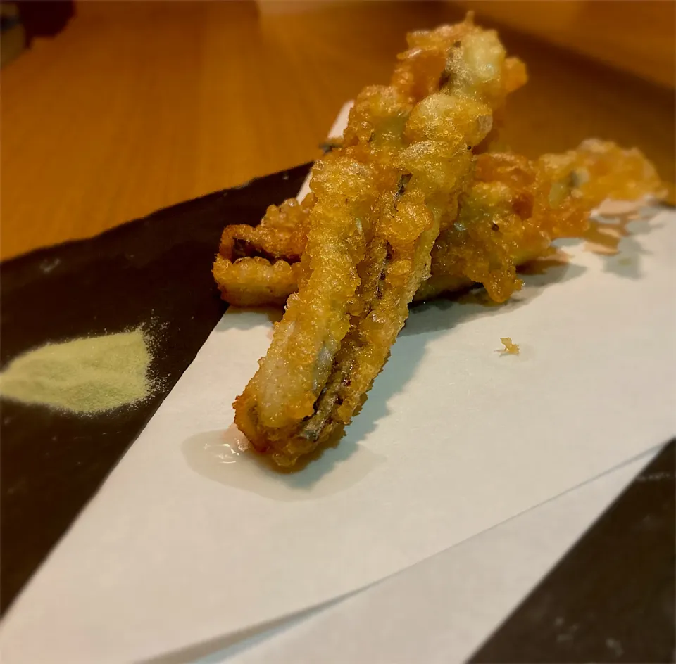 Snapdishの料理写真:太刀魚の天ぷら|natsuさん