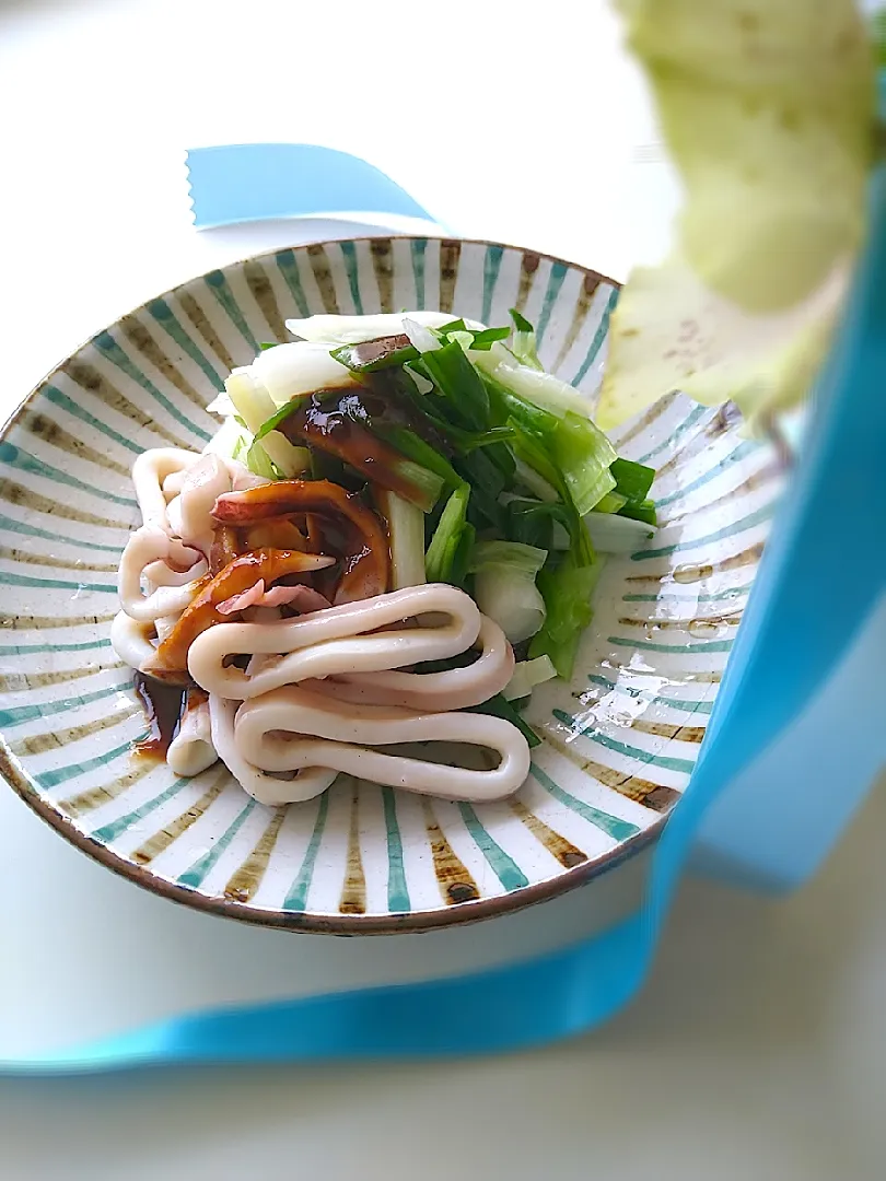 わけぎとイカの酢味噌和え|まめころさん