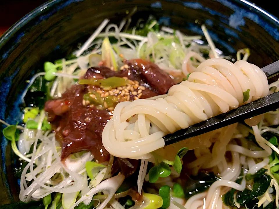 蛍いかのわさび漬そうめん|半田手延べそうめんの店 阿波や壱兆さん