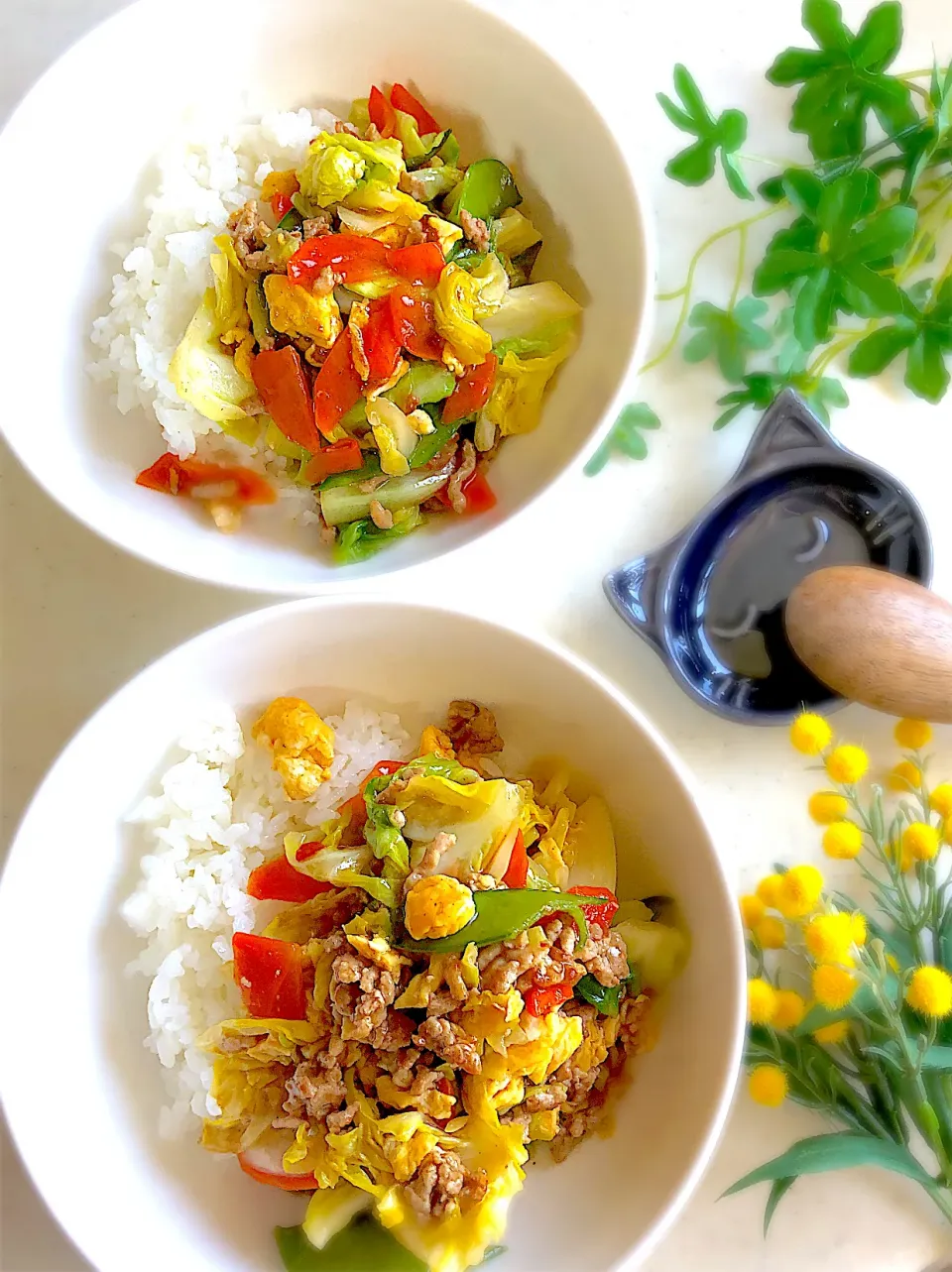 おかぁちゃんも春キャベツ丼ランチ😃|みゆきさん