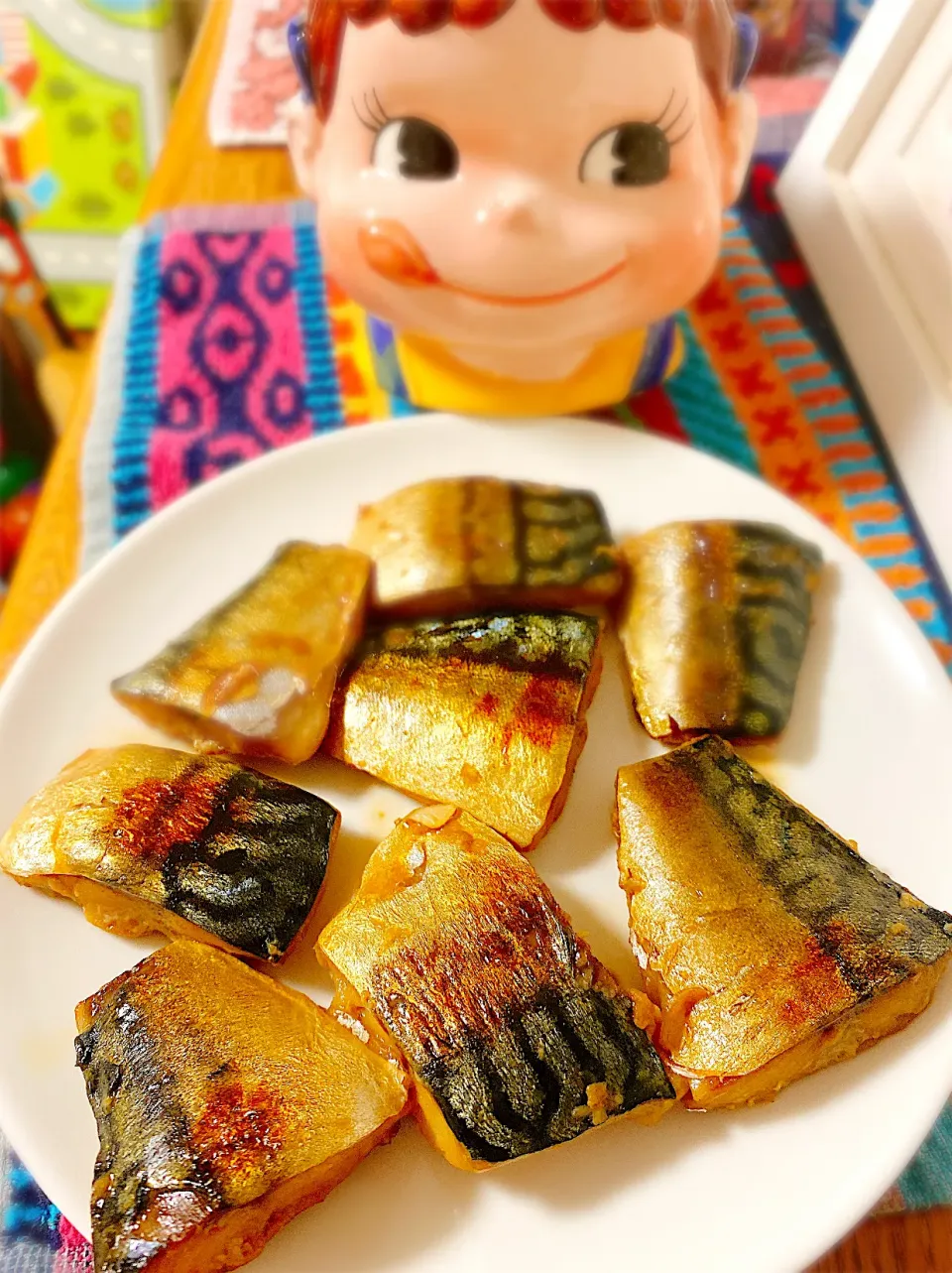 フライパン焼き魚シリーズ♡鯖みりん。|ぽき。さん