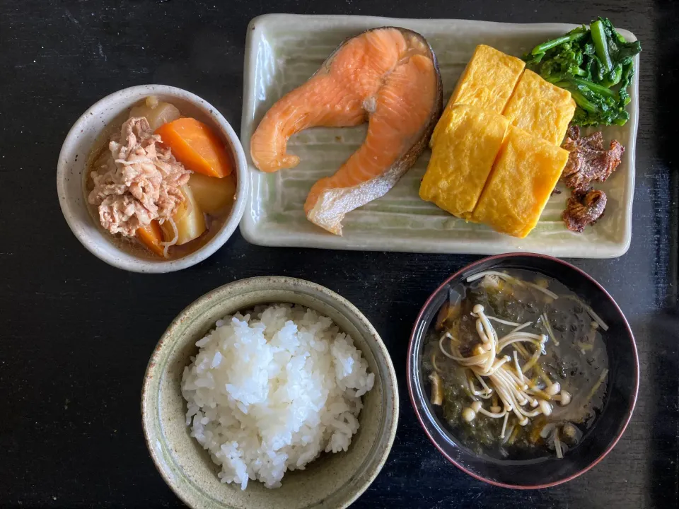 福井サーモンと厚焼き玉子の定食|hiroaさん