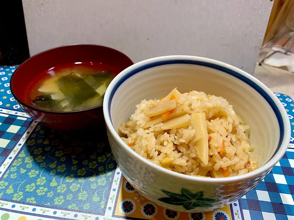 筍ご飯と若竹お味噌汁|Kimikoさん