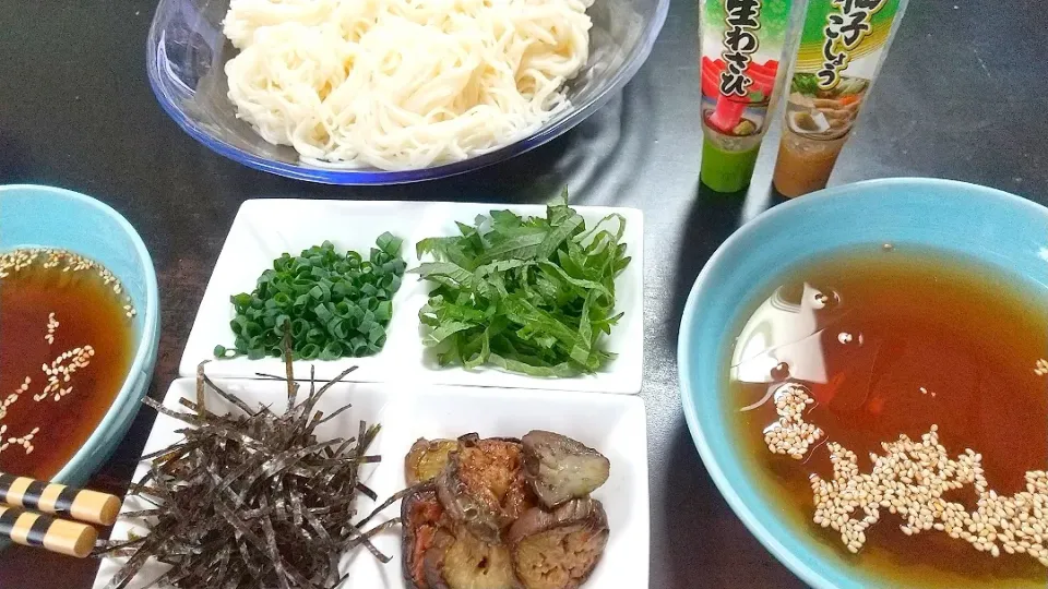 素麺始めました|まにょさん