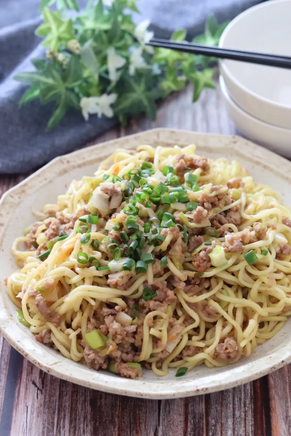 🆔410143                                                                 #ネギ肉味噌焼きそば 💕|ともきーた (伊藤 智子)さん