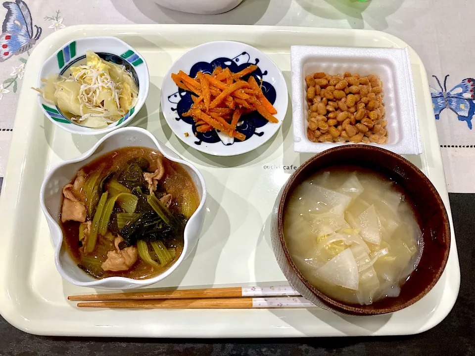 豚肉と小松菜のオイスターあんかけのご飯|みよさん