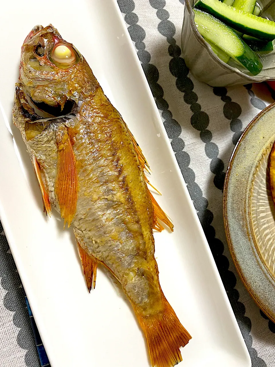 魚屋ののど黒を塩焼きで🐟|1614さん